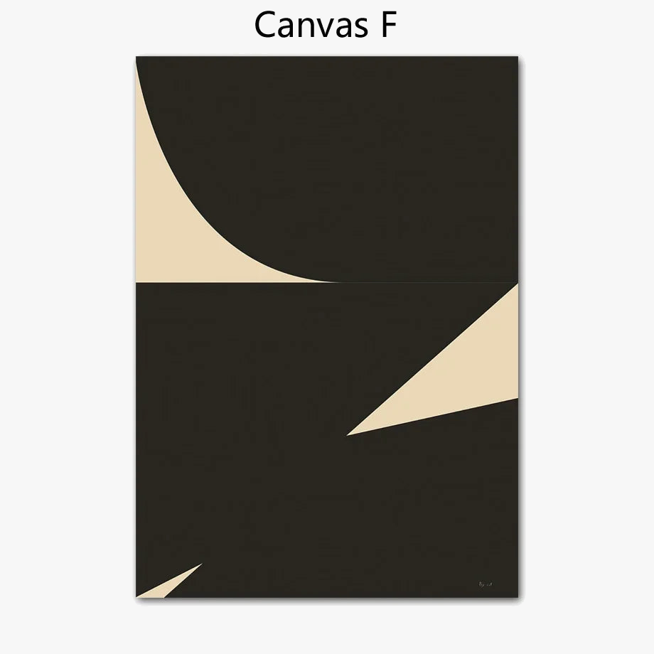art mural abstrait minimaliste géométrique pour décoration intérieure