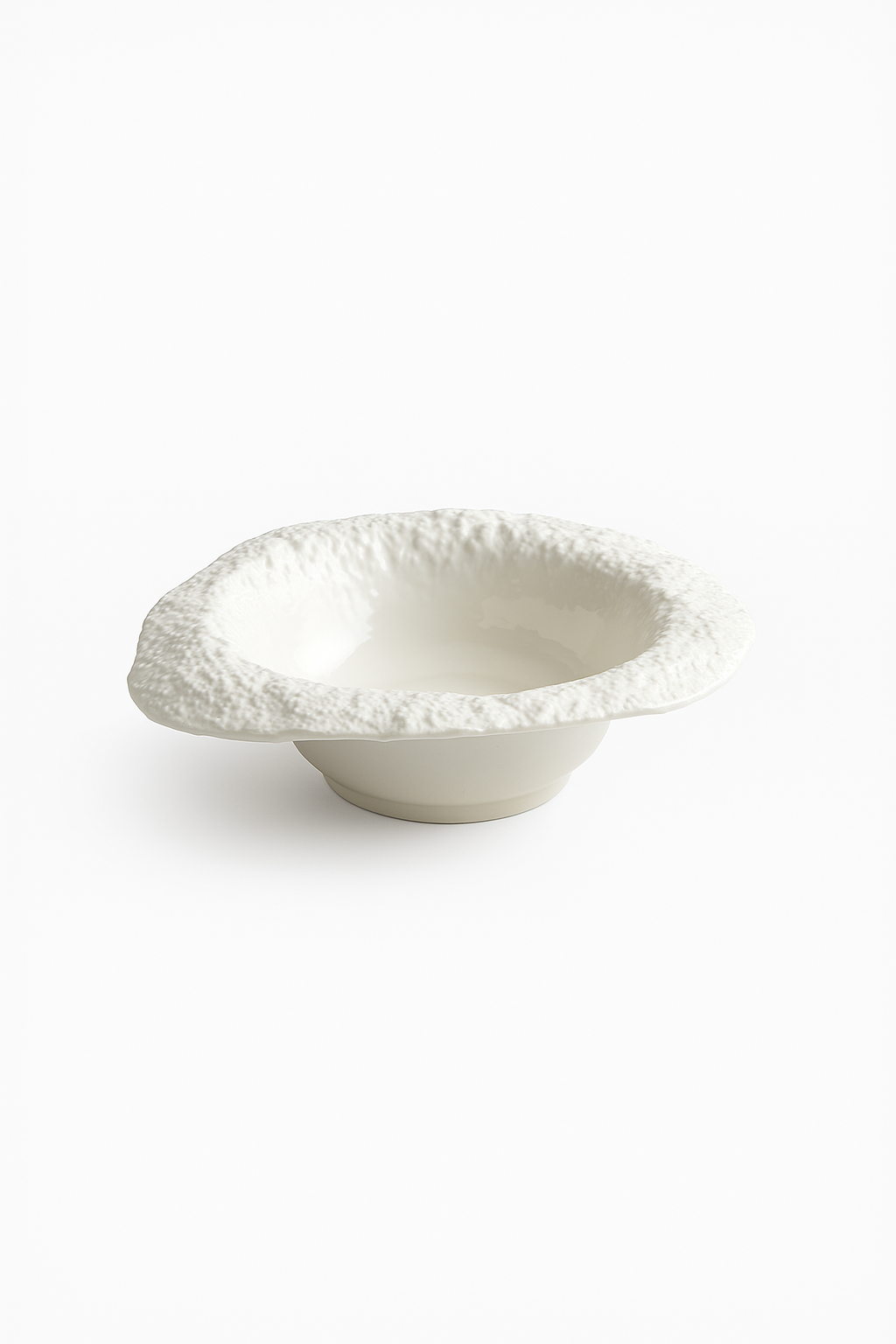Assiette bol ceramique texture roche style chapeau champignon - vue 2 sur 2