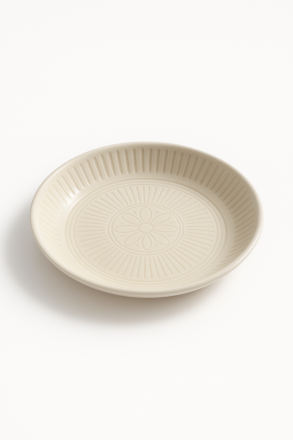 Assiette ceramique japonaise retro relief style artistique - vue 2 sur 2