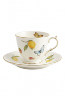 Assiette ceramique motif citron style europeen cuisine