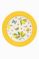 Assiette ceramique motif citron style europeen fruits desserts