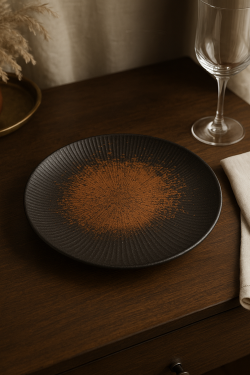 Assiette céramique style japonais rétro pour pâtes - vue 2 sur 2