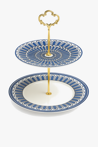 Assiette decorative europeenne motif sceau pour tea time