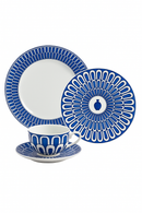 Assiette européenne motifs sceau décor thé dim sum