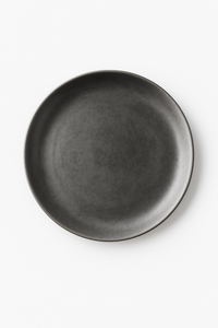 Assiette plate acier inoxydable style industriel vintage camping