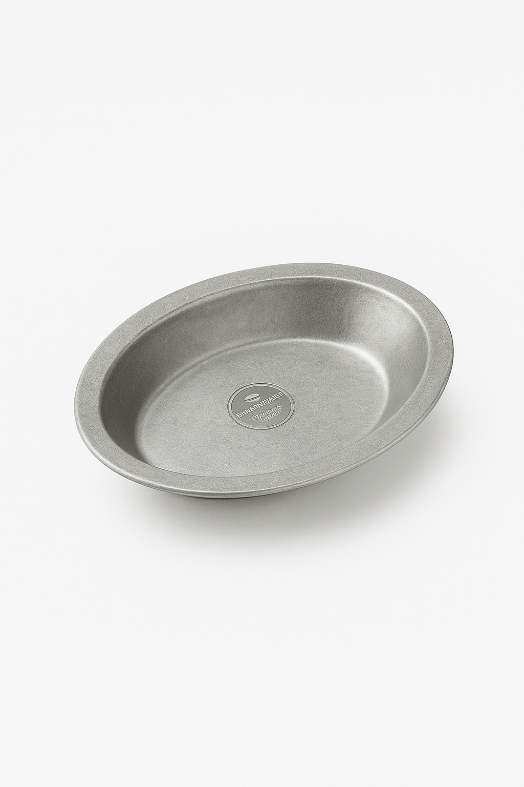 Assiette plate vintage acier inoxydable style industriel camping