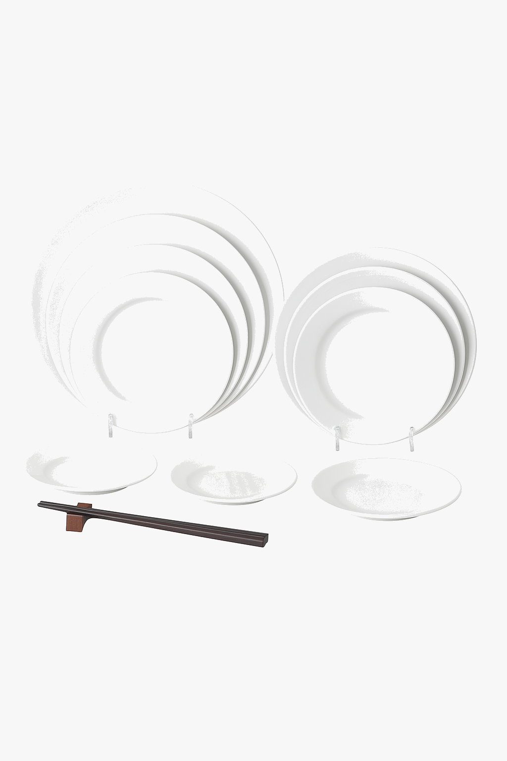 Assiette ronde melamine imitation porcelaine incassable durable