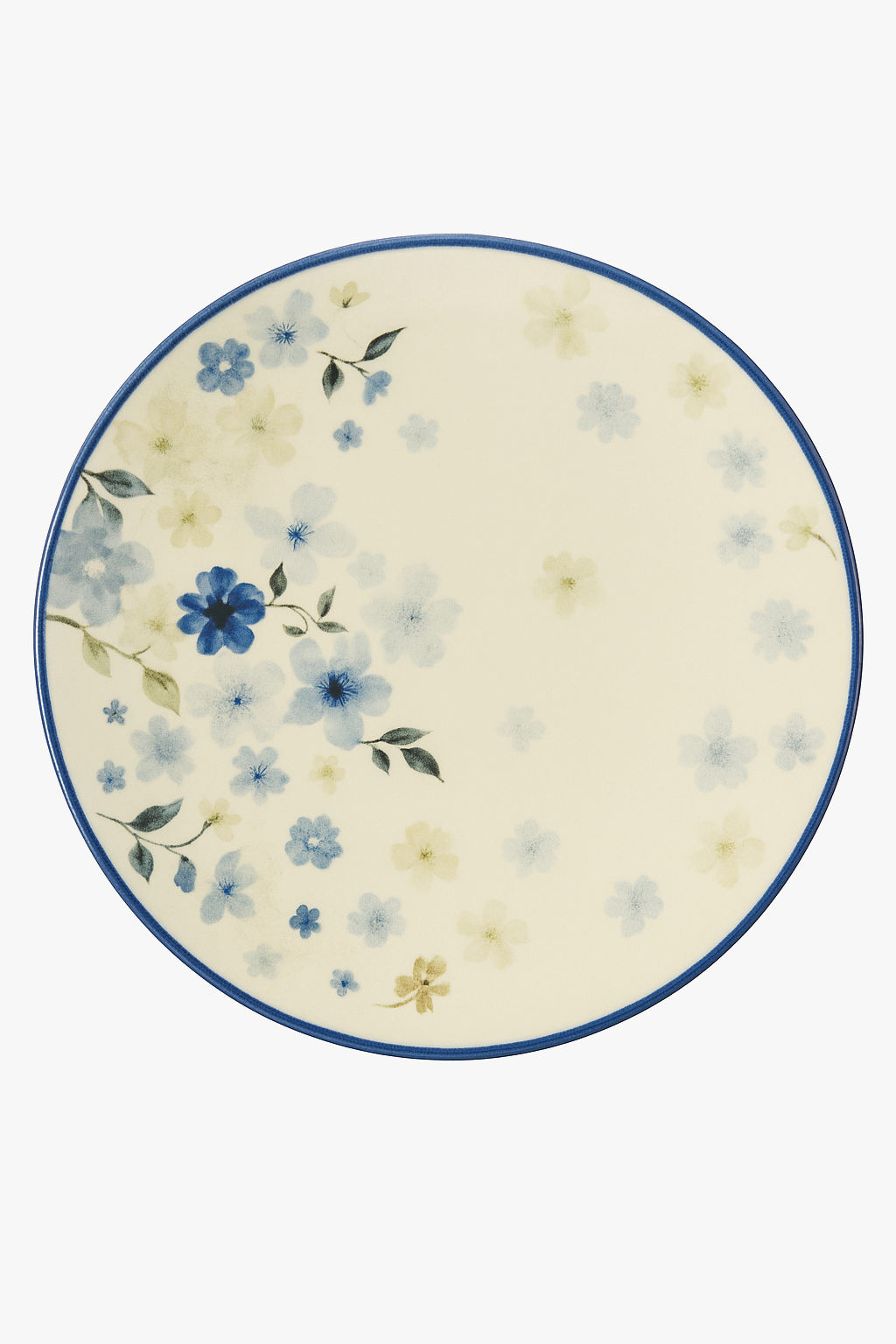 Assiettes céramique émaillée style floral japonais cuisine