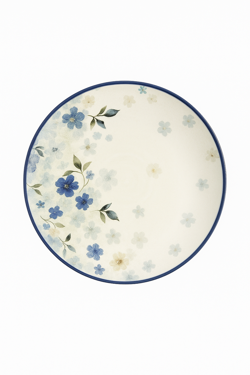 Assiettes ceramique emaillee style floral japonaises cuisine