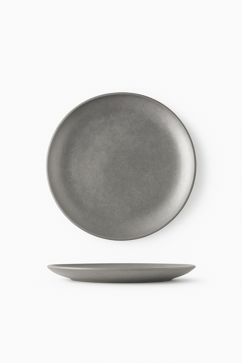 Assiettes inox style nordique vintage pour barbecue