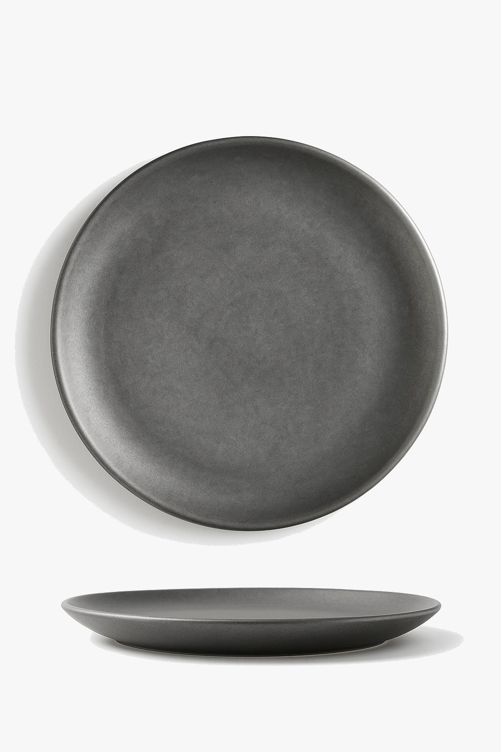 Assiettes plates acier inoxydable style nordique vintage
