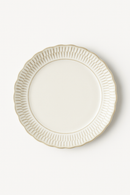 Assiettes plates ceramique relief style retro restaurant