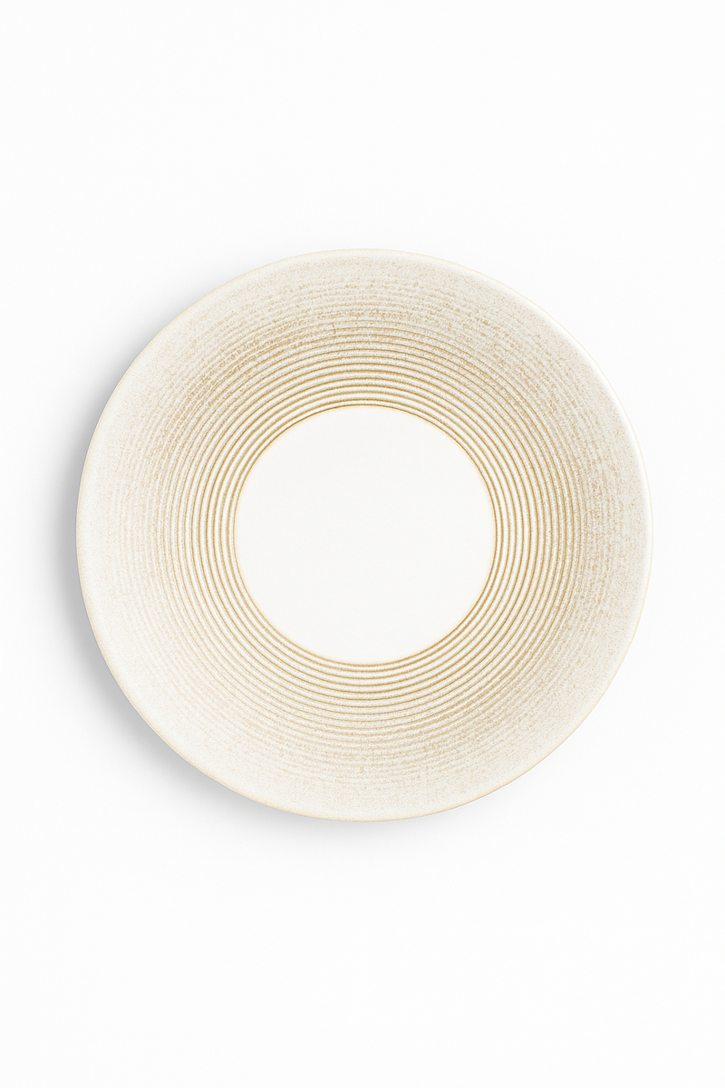 Assiettes plates ceramique rondes style japonais minimaliste