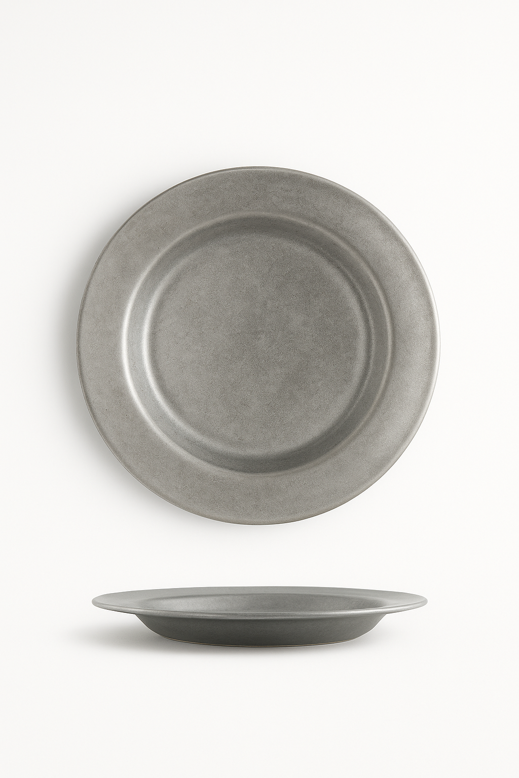 Assiettes plates nordiques vintage acier inoxydable steak dessert