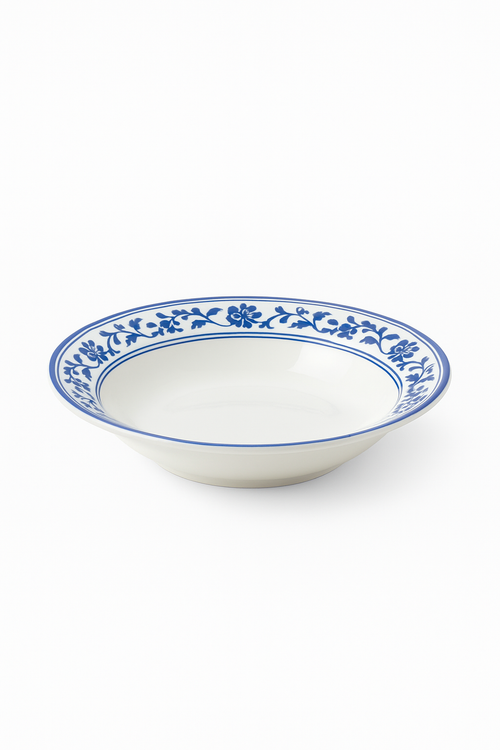 Assiettes poisson porcelaine jingdezhen style chinois floral - vue 2 sur 2