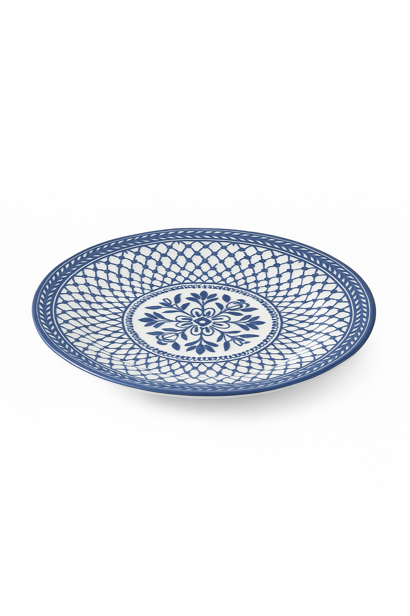 Assiettes porcelaine jingdezhen motif floral poisson 15 30