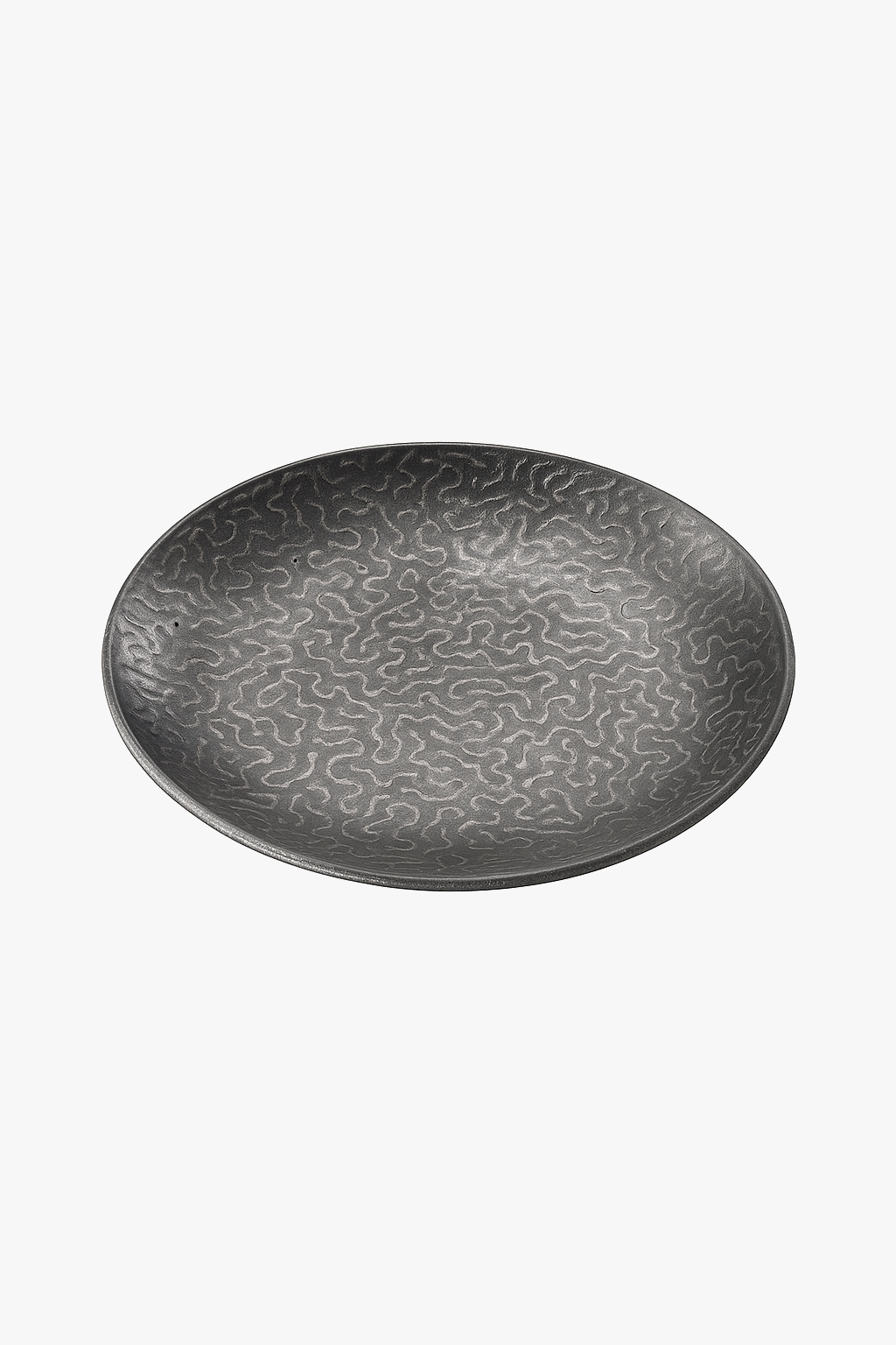 Assiettes rondes acier inoxydable martelé style rétro service