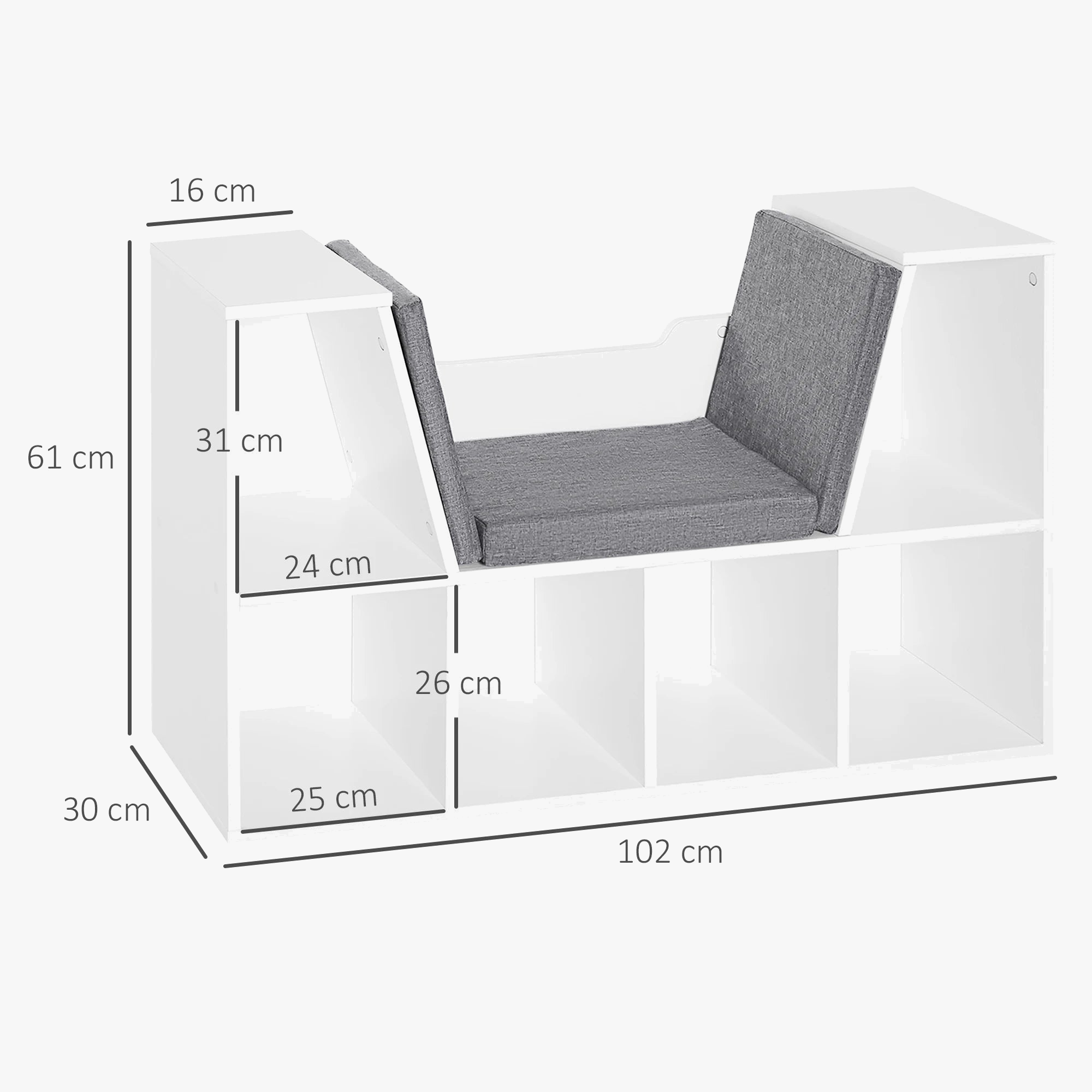 bibliothèque originale avec étagère cube pour enfants