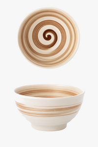 Bol céramique forme corne style japonais pour riz