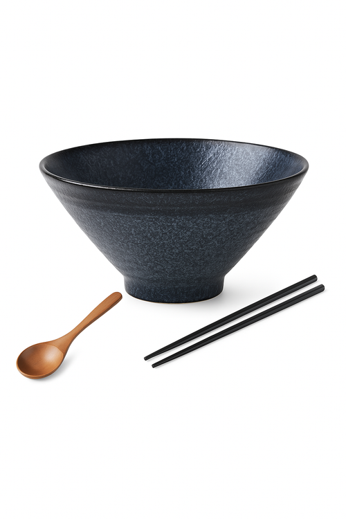 Bol ramen céramique style japonais motifs traditionnels - vue 3 sur 2