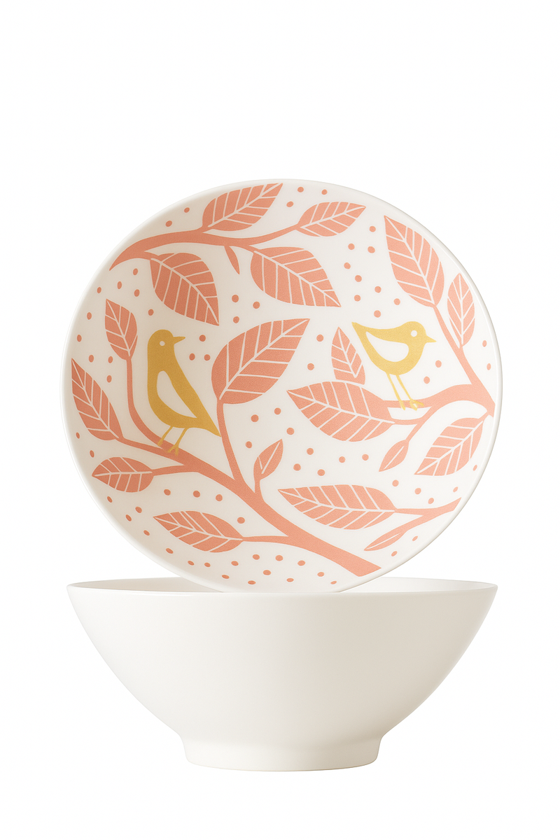 bol ramen japonais céramique motifs floraux 1 2l