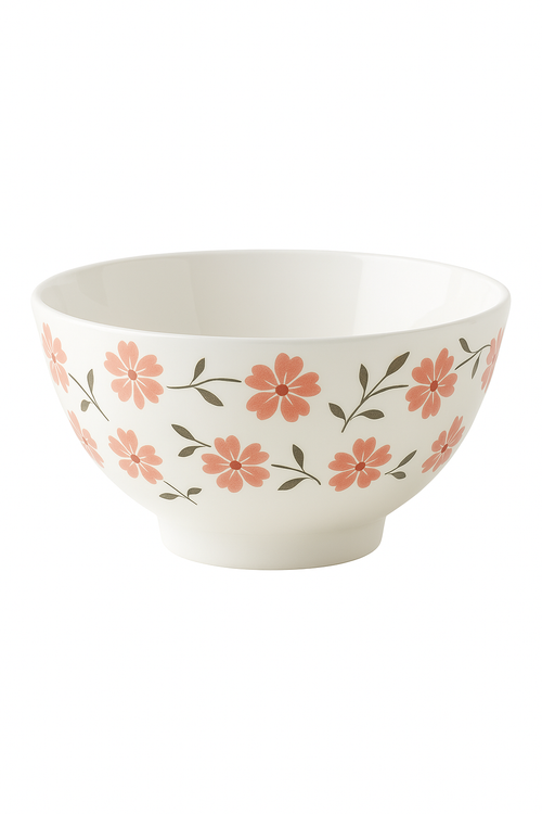 Bol ramen japonais ceramique motifs floraux 1 2l - vue 3 sur 2