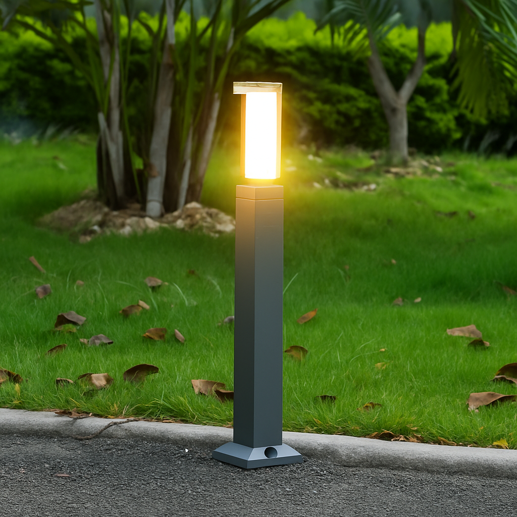 bornes lumineuses led étanches avec détecteur de mouvement pour jardin extérieur - vue 6 sur 17
