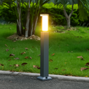 bornes lumineuses led étanches avec détecteur de mouvement pour jardin extérieur