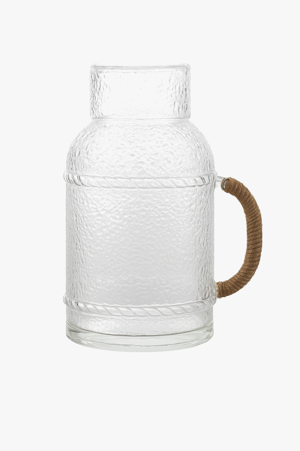 Bouilloire en verre avec tasses style minimaliste