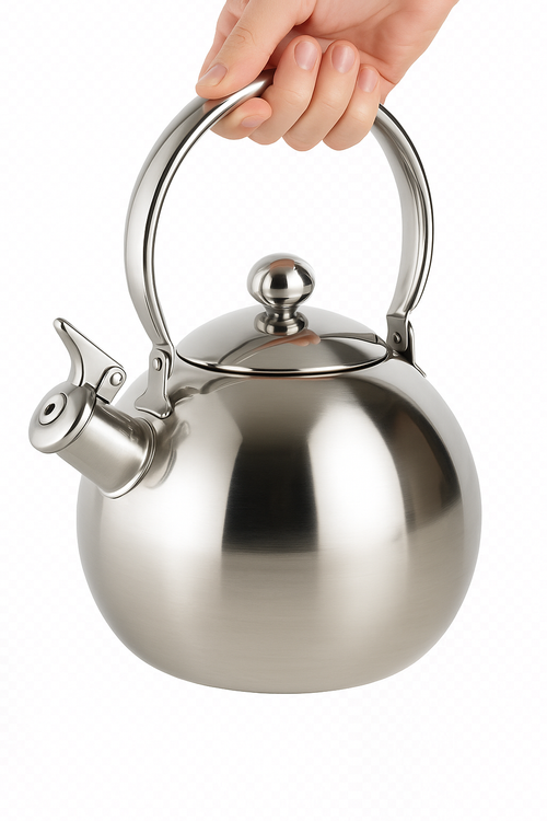 Bouilloire portable acier inox avec infuseur thé café