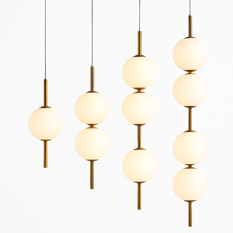 Boule de verre suspension pour chambre chevet lampe suspendue lustres de plafond éclairage moderne décoration entrée Luminaire Led