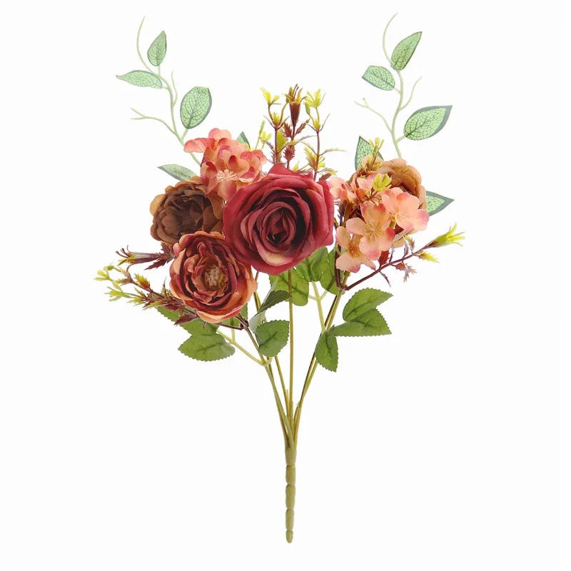bouquet de fleurs artificielles pour décoration intérieure élégante