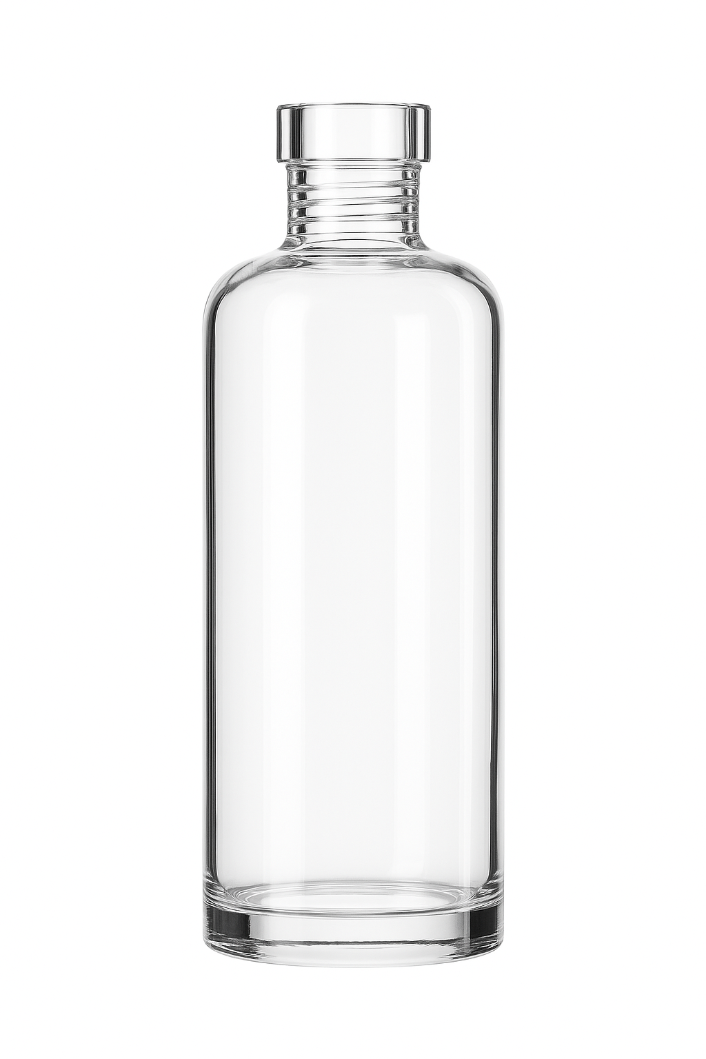 Bouteille verre étanche réutilisable minimaliste boissons sauces
