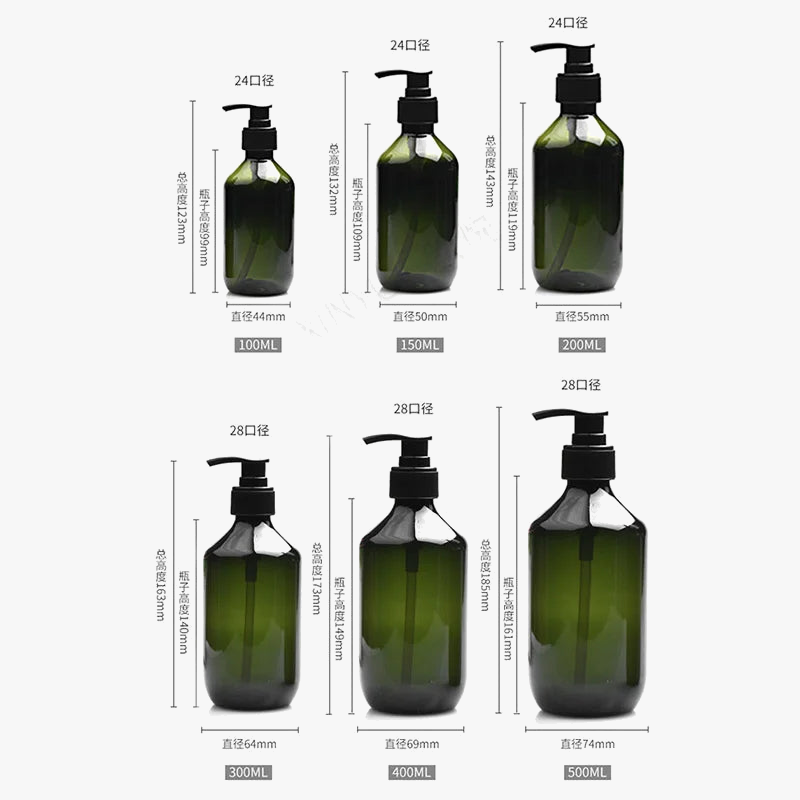 bouteilles rechargeables pour shampoing et gel douche