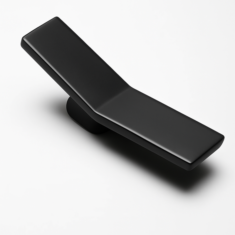 Cache prise vide en acier gris foncé brossé