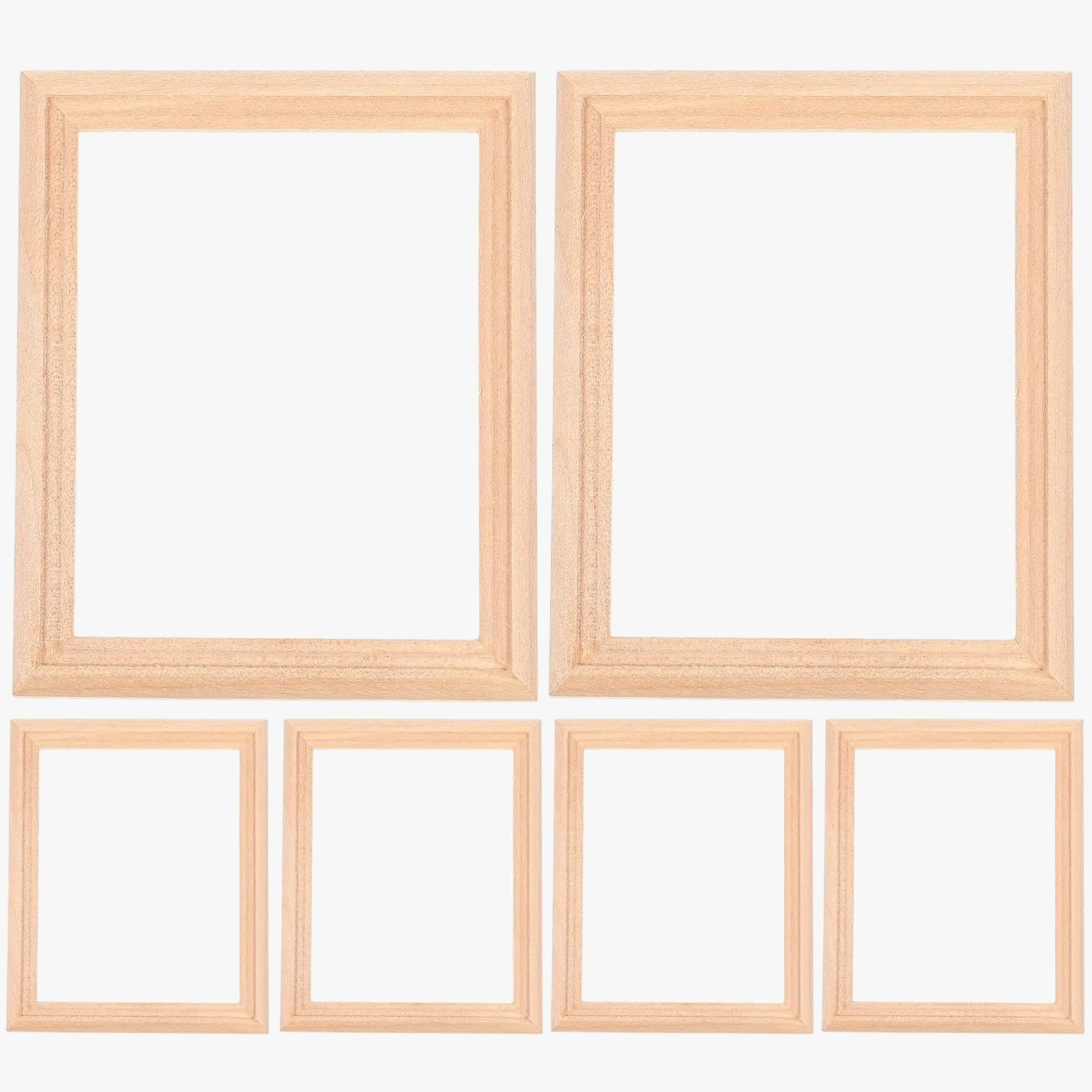 cadre photo miniature pour maison de poupée et accessoires en bois