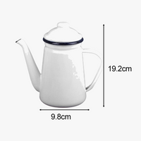 cafetière émaillée vintage 1 1l poignée solide
