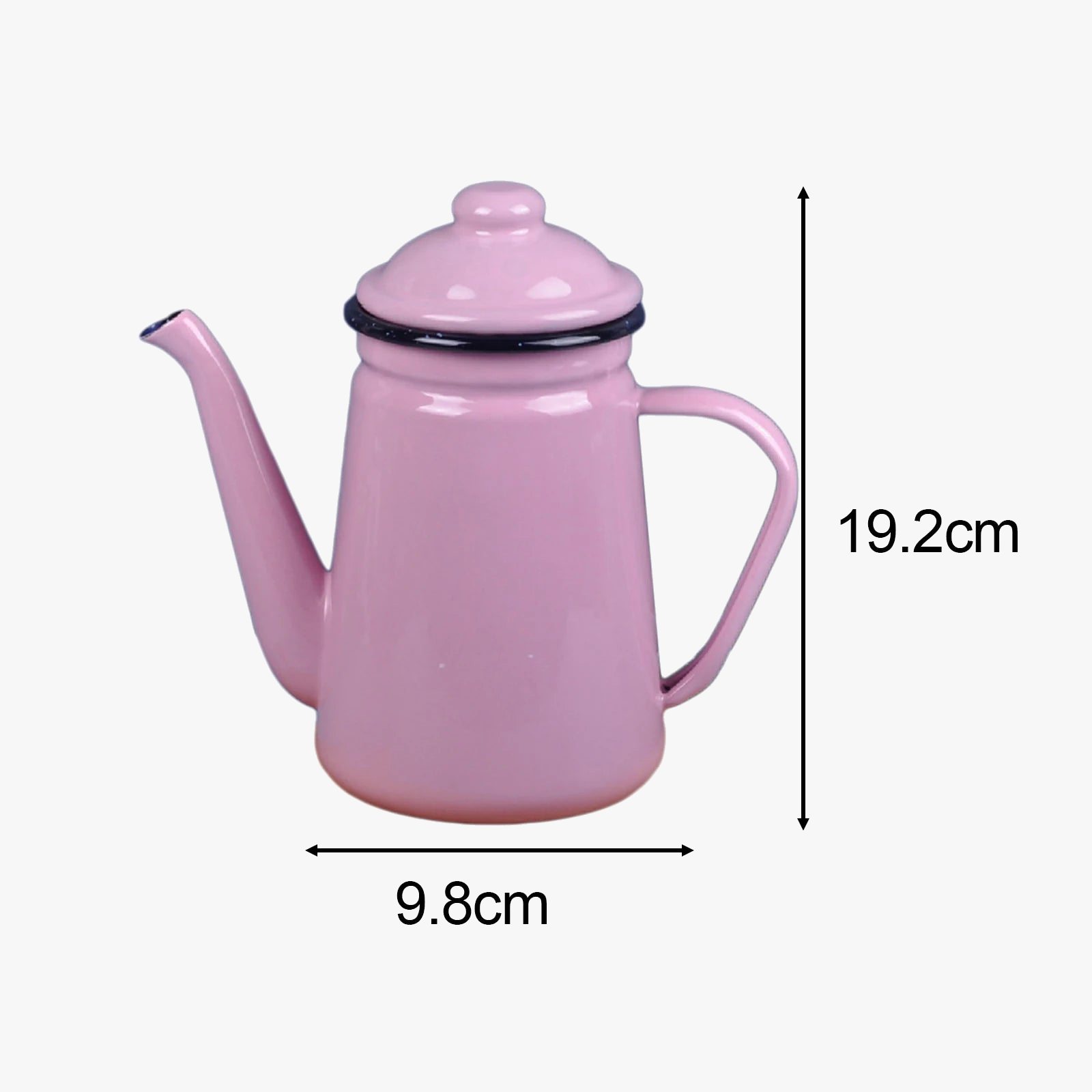 Cafetiere emaillee vintage avec poignee resistante 11l