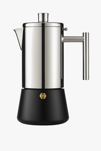 Cafetiere italienne inox induction design classique 200 400ml