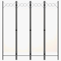 cloison de séparation 4 panneaux design élégant et pratique