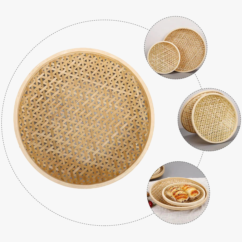 corbeille à pain en bambou pour collations et fruits