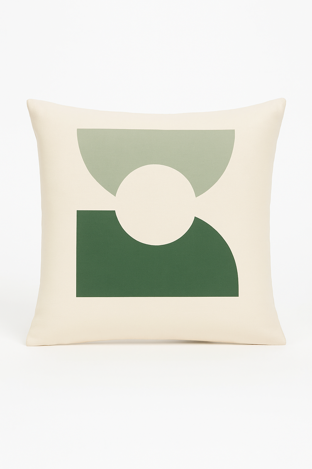 coussin à motif végétal vert pour décoration intérieure élégante