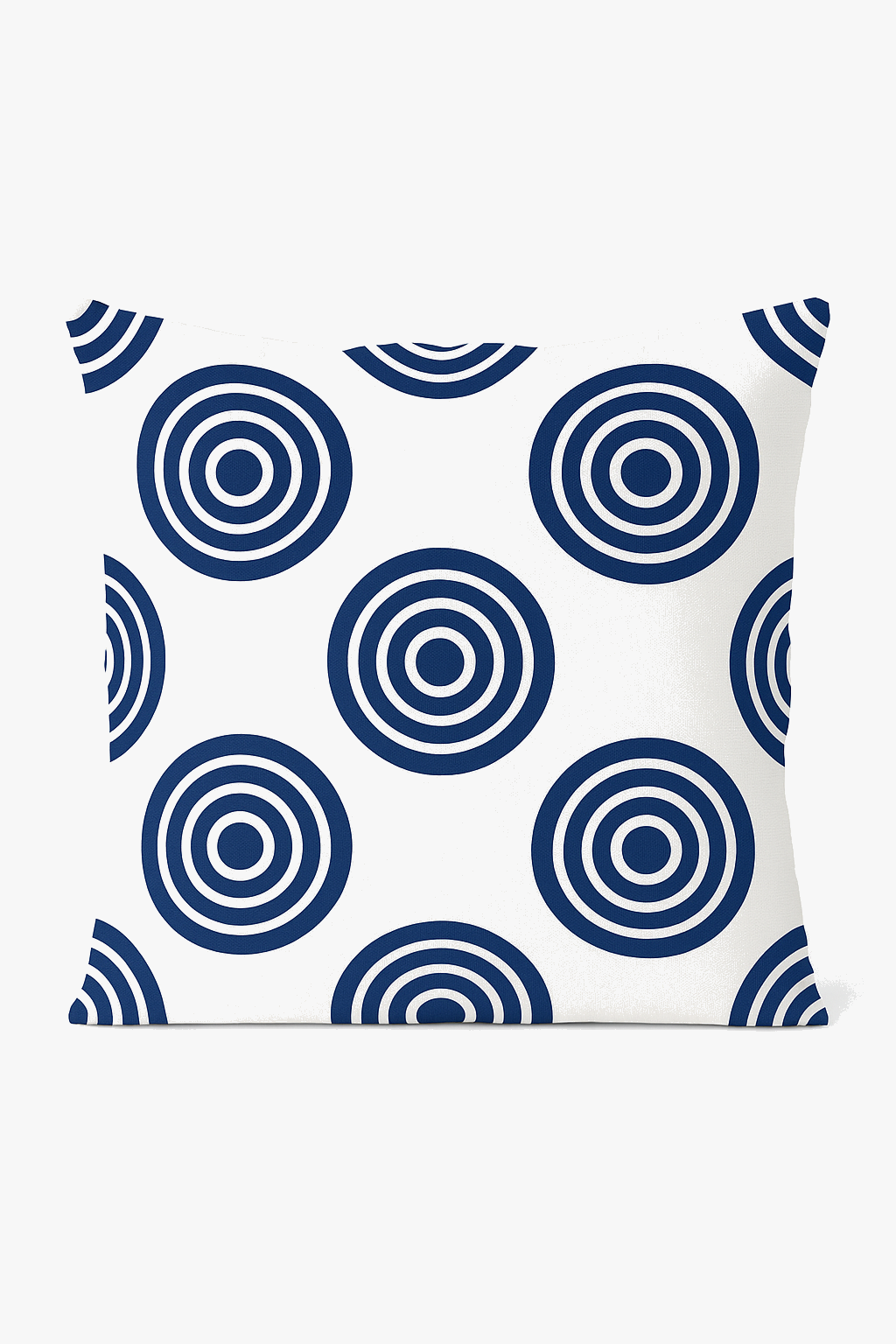 coussin bleu marine géométrique pour déco et canapé