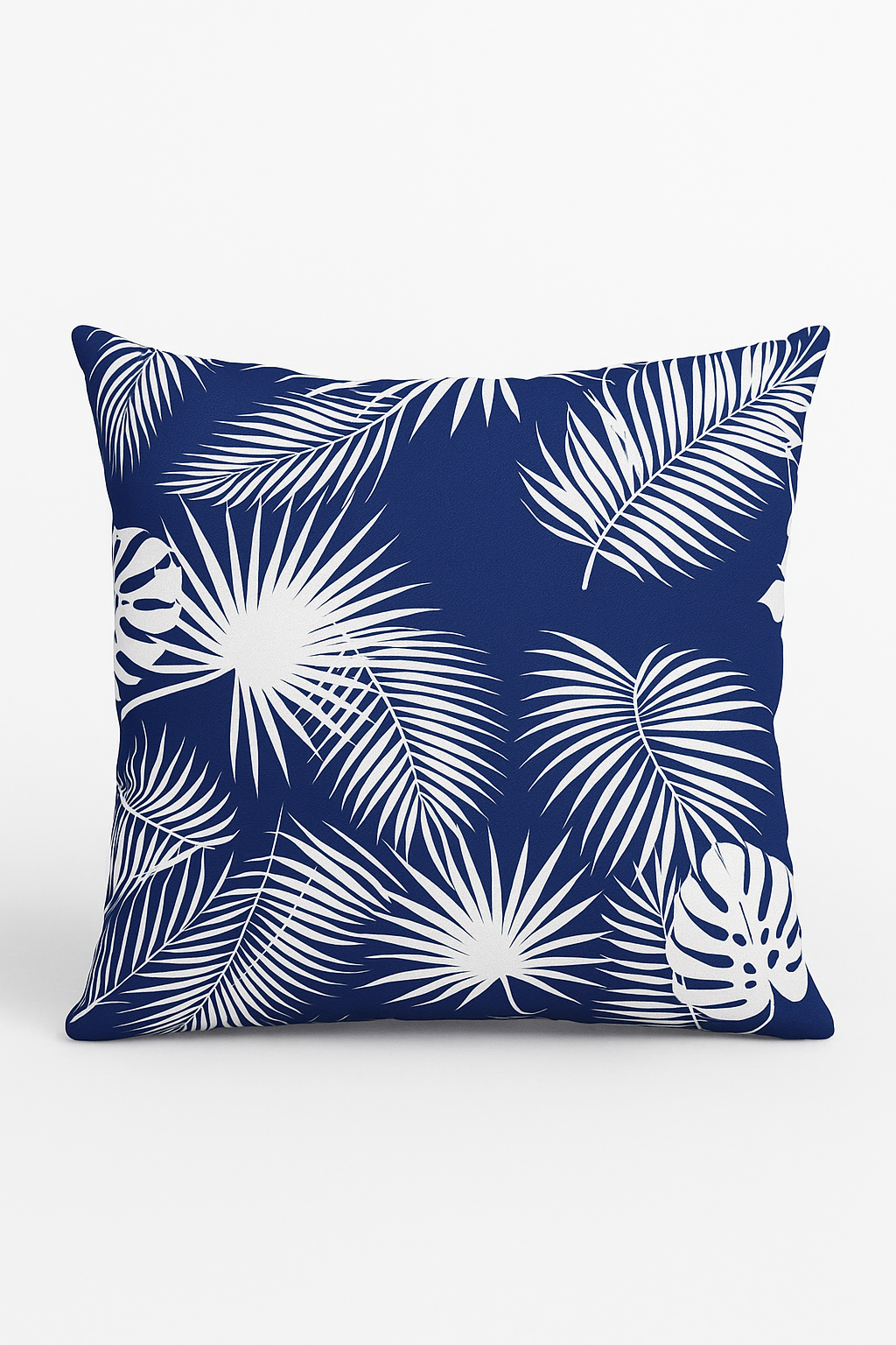 coussin bleu marine géométrique pour déco de canapé