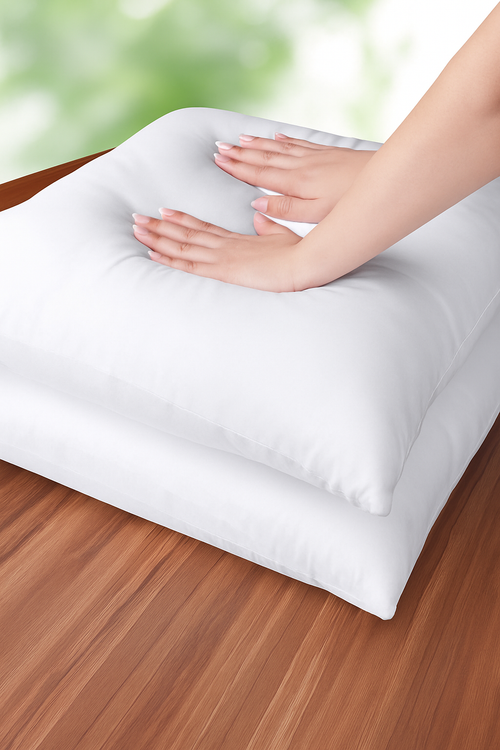 coussin décoratif carré en coton doux 45x45 cm pour lit ou canapé - vue 3 sur 6