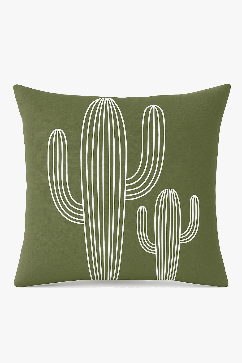 coussin décoratif vert à motif végétal pour un intérieur tendance et confortable