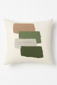 coussin décoratif motif plante verte pour canapé et fauteuil