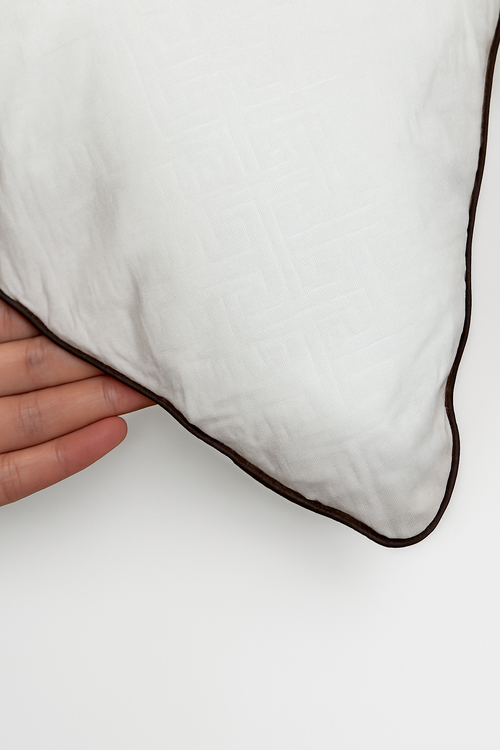 coussin en tissu brossé gaufré 45x45 et 35x55 cm garnissage coton PP - vue 5 sur 4