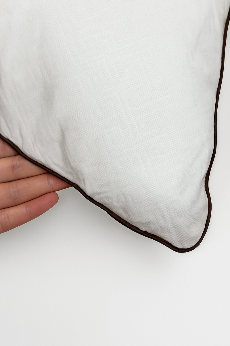 coussin en tissu brossé gaufré 45x45 et 35x55 cm garnissage coton PP