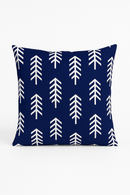 coussin géométrique bleu marine pour décoration intérieure